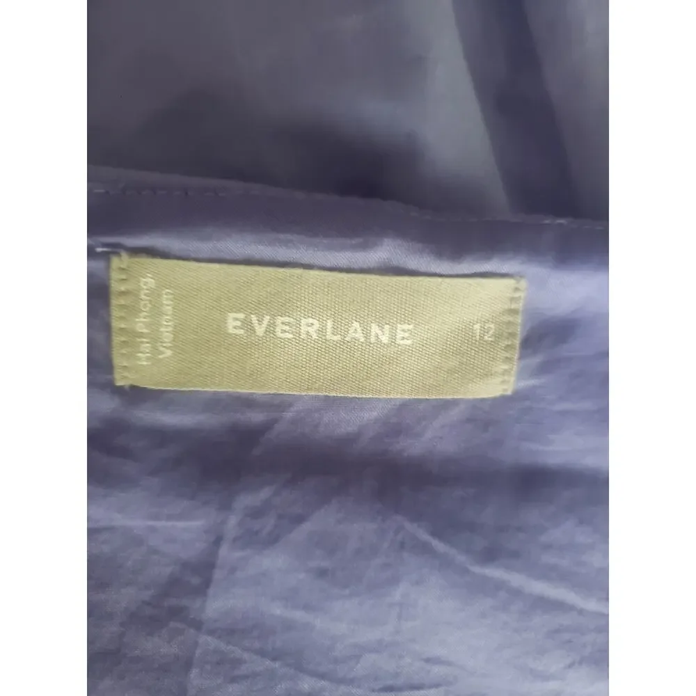 Everlane The Poplin Slip Dress in Cornflower Blue Size 12
